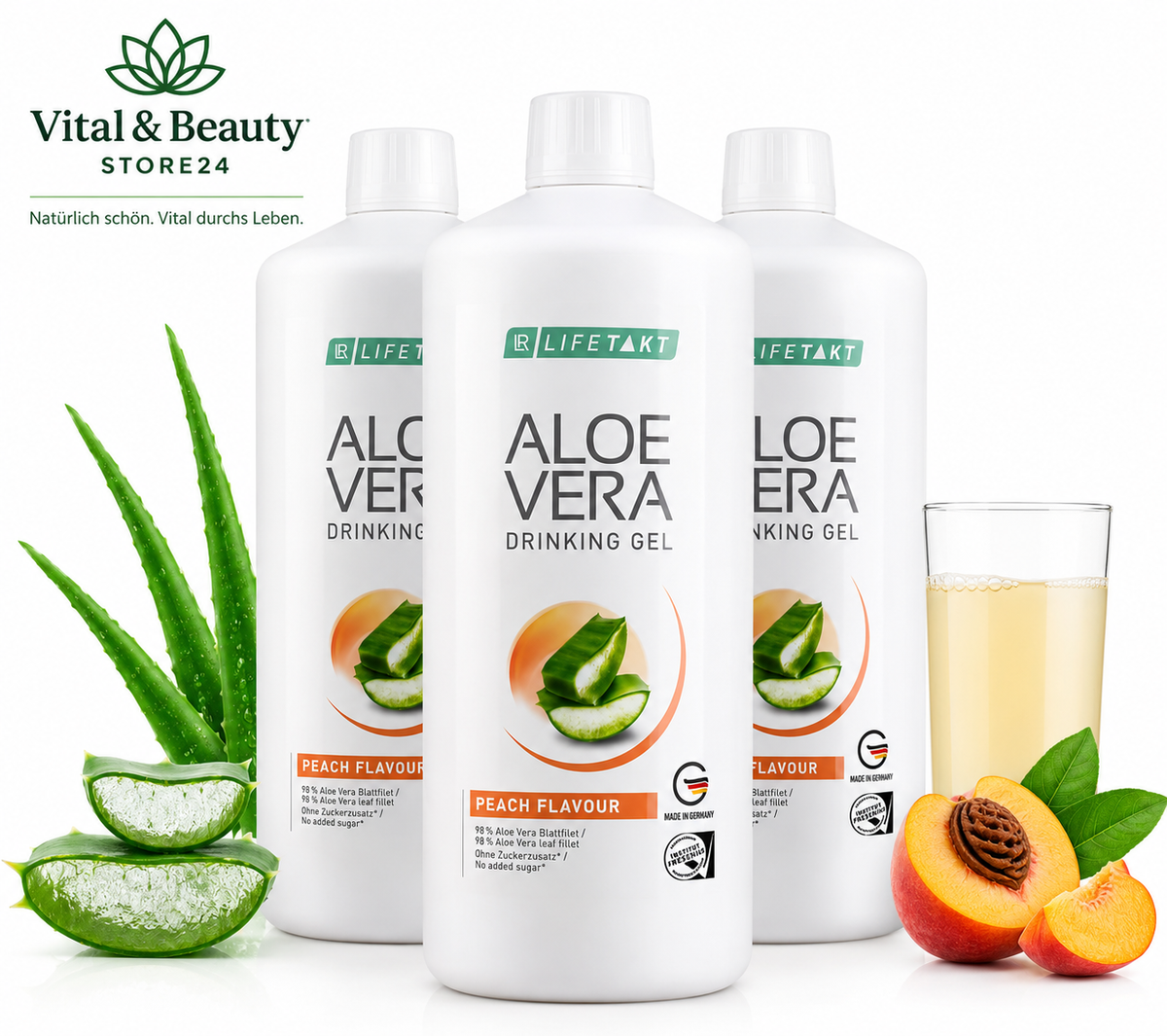 Aloe Vera Drinking Gel Peach