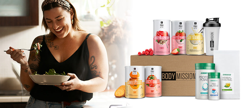 Body Mission 28 Tage Programm – Mahlzeitenersatz mit Protein & Ballaststoffen | Gewicht managen