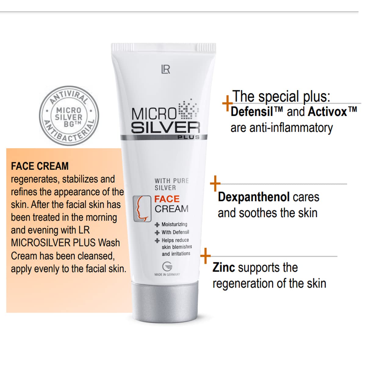 MICROSILVER PLUS Face Cream