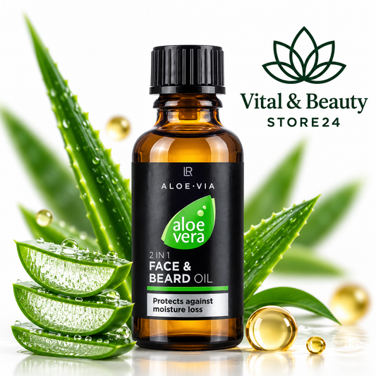 Aloe Vera Mens Essentials 2in1 Gesichts- & Bart-Öl